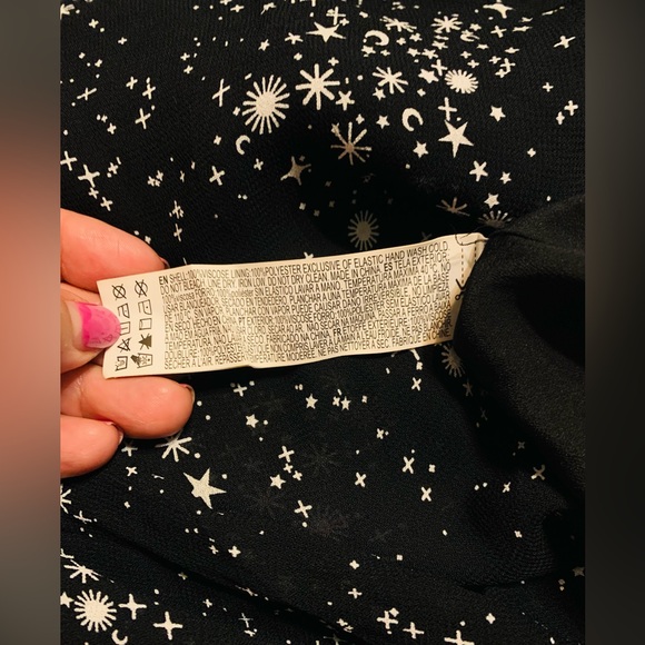 NWT Forever 21 Women’s Celestial Black Open Back Midi Dress. Size S SKU 103 - Picture 8 of 8